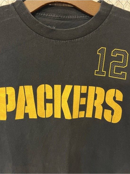 Packers Black Tee with Gold Logo and "12" - Picture 3 of 4